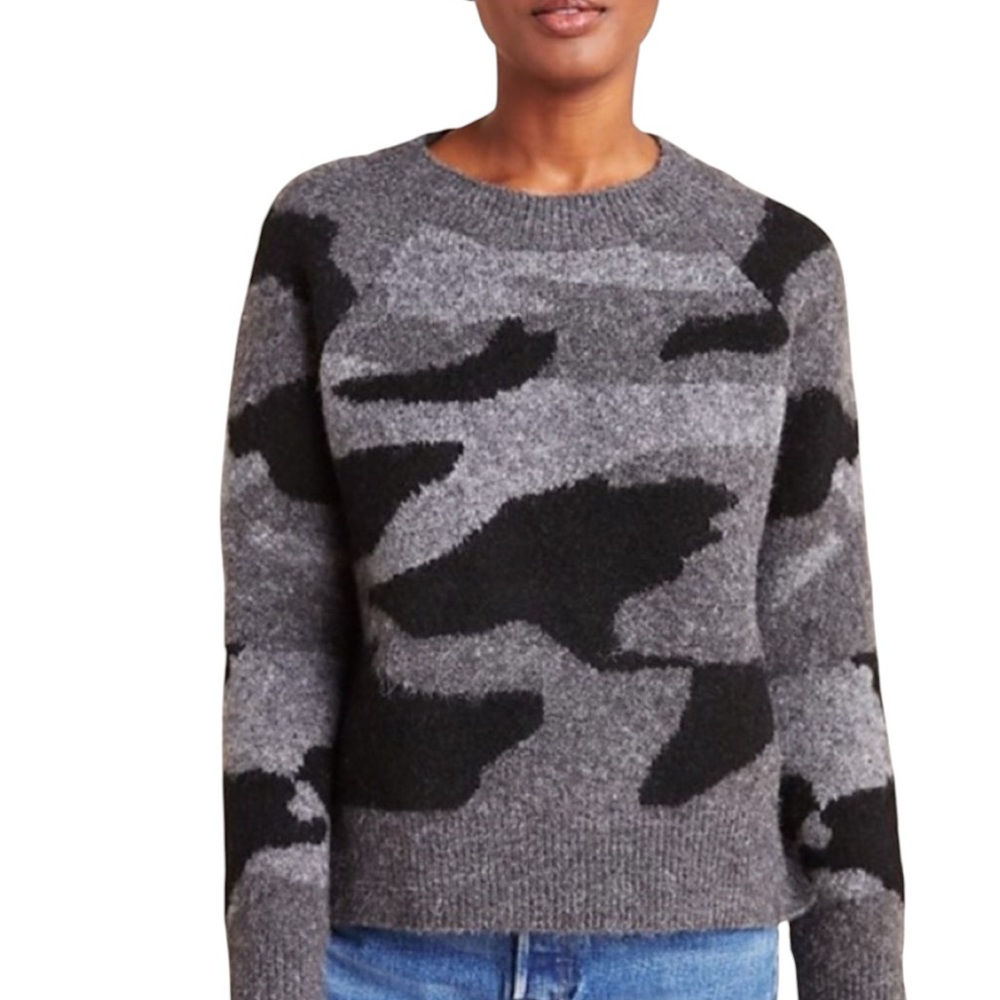 Anthropologie Moth Marjorie Camo Sweater Size Small P